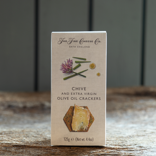 Chive and extra virgin olive oil crackers | The Fine Cheese Co.